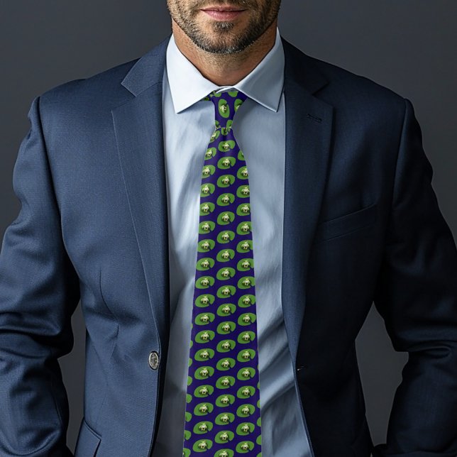 American Green Tree Frog Lily Pad Neck Tie (Creator Uploaded)