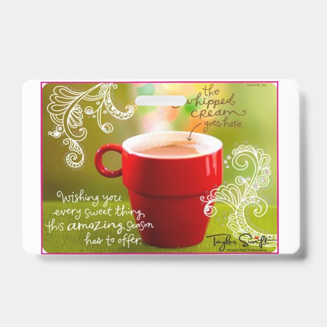 american greeting cards badge (Front)