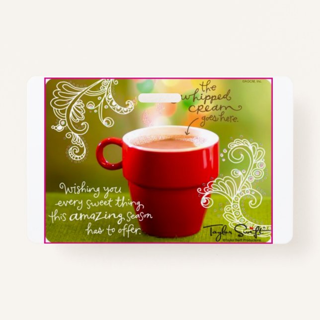 american greeting cards badge (Front)