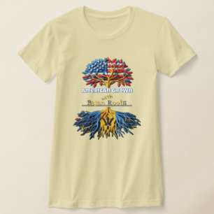 American Grown - Bajan Roots Womens T-Shirt