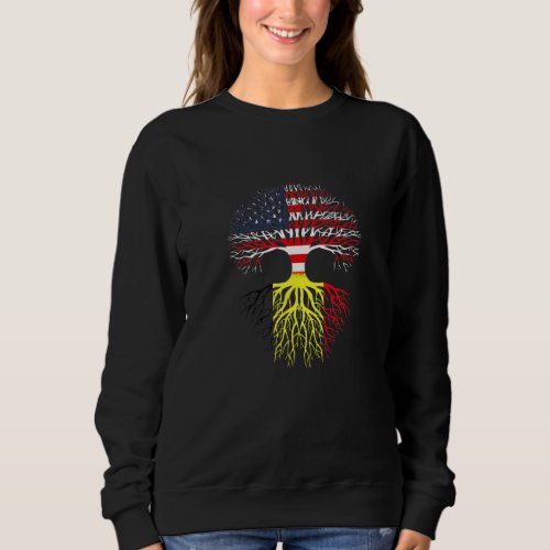 American Grown Belgian Roots Love Belgium Flag Sweatshirt