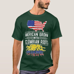 American Grown Colombian Roots Pride Colombia T-Shirt