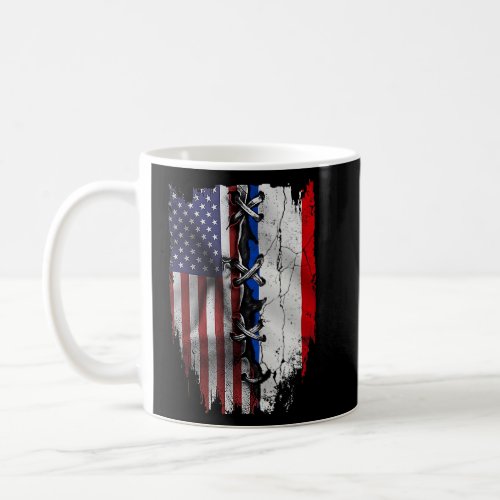 American Grown Dutch Roots USA Netherlands Flag  Coffee Mug
