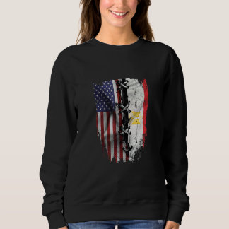 American Grown Egyptian Roots USA Egypt Flag Sweatshirt