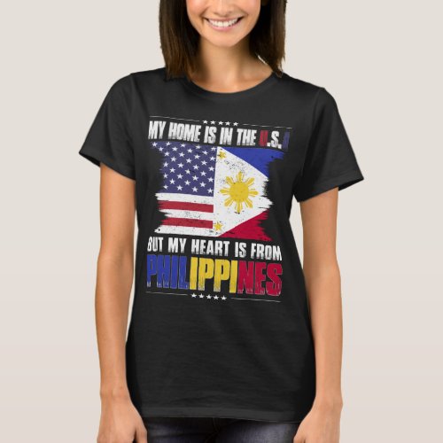 American Grown Filipino American from Philippines T_Shirt