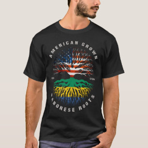 American Grown Gabonese Roots Gabon Flag T-Shirt