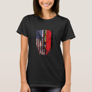 American Grown German Roots USA Germany Flag T-Shirt