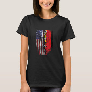 American Grown German Roots USA Germany Flag T-Shirt