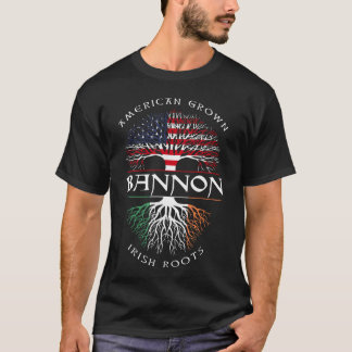 American Grown Irish Roots BANNON Irish Name T-Shirt