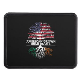 American Grown Irish Roots Flag Ireland ST. PATRIC Hitch Cover