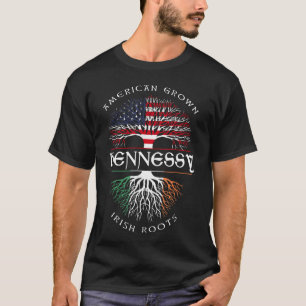 American Grown Irish Roots HENNESSY Irish Name T-Shirt