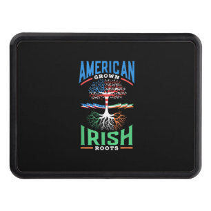 American Grown Irish Roots St. Patricks Day Green Hitch Cover