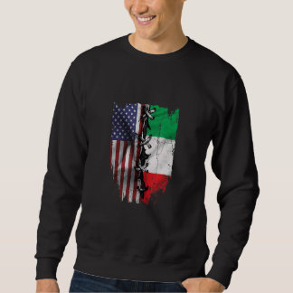 American Grown Italian Roots USA Italy Flag Sweatshirt