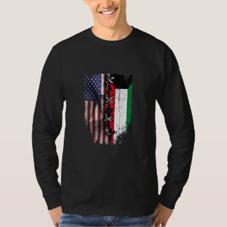 American Grown Kuwaiti Roots USA Kuwait Flag T-Shirt