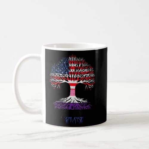 American Grown Lgbt Q Genderfluid Roots Pride Flag Coffee Mug