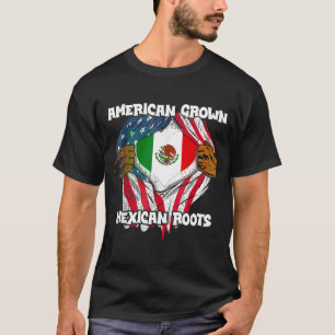 American Grown Mexican Roots Mexico Country Lover T-Shirt