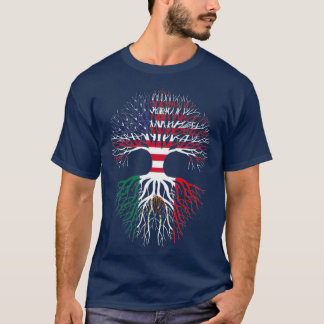 American Grown Mexican Roots Mexico Flag T-Shirt