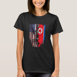 American Grown North Korean Roots USA North Korea T-Shirt