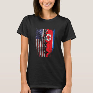 American Grown North Korean Roots USA North Korea T-Shirt