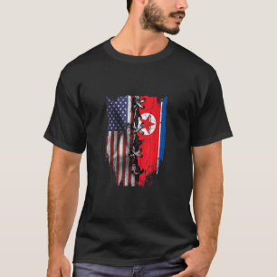 American Grown North Korean Roots USA North Korea T-Shirt