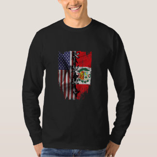 American Grown Peruvian Roots USA Peru Flag T-Shirt