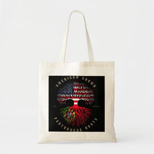 American Grown Portuguese Roots Portugal Flag Tote Bag