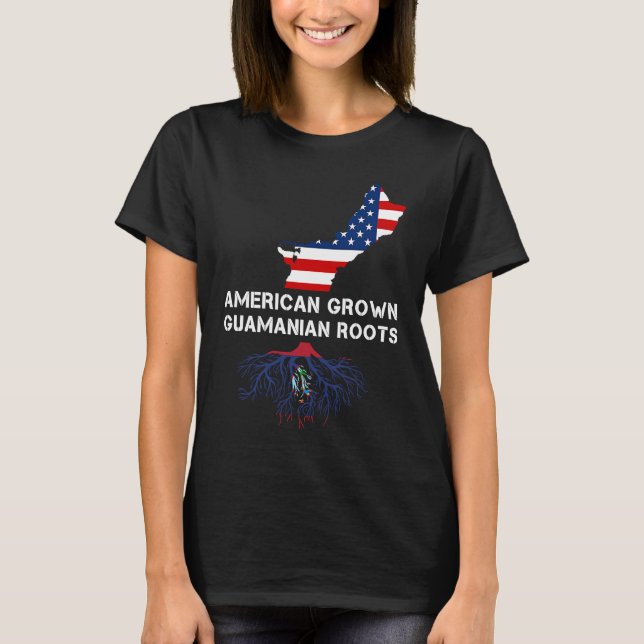 American Grown Root Guam Chamorro T-Shirt (Front)