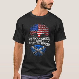American Grown Scottish Roots Scotland T-Shirt