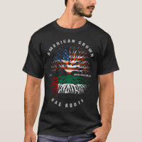American Grown UAE Roots United Arab Emirates Flag
