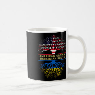 American Grown Ukrainian Roots America Ukraine Tre Coffee Mug
