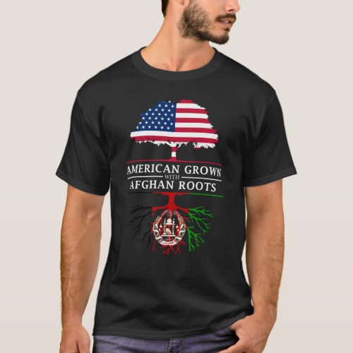 American Grown with Afghan Roots   Afghanistan T_Shirt