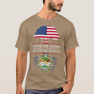 American Grown with Belizean Roots  Belize  T-Shirt