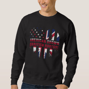 American Grown with British Roots United Kingdom L Sweatshirt