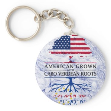 American Grown with Cabo Verdean Roots Marble Keychain American Grown with Cabo Verdean Roots Marble Keychain