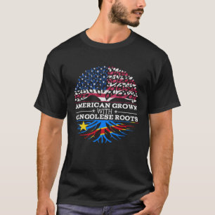 American Grown with Congolese Roots  DR Congo T-Shirt