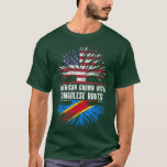American Grown with Congolese Roots USA Flag Congo T-Shirt<br><div class="desc">American Grown with Congolese Roots USA Flag Congo  .</div>