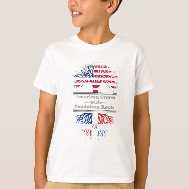 American Grown With Dominican Roots Great Gift T-Shirt (Front)