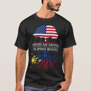 American Grown with Filipino Roots  Philippines Pr T-Shirt