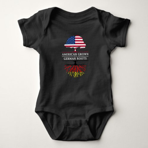 American Grown with German Roots   Germany Design Baby Bodysuit