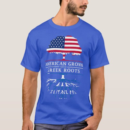 American Grown with Greek Roots  Greece Premium  T_Shirt