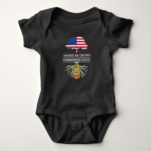 American Grown with Guerrerense Roots   Mexico Baby Bodysuit