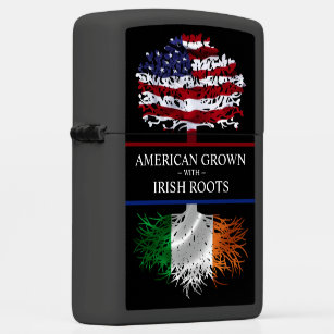 American Grown with Irish Roots Zippo Lighter