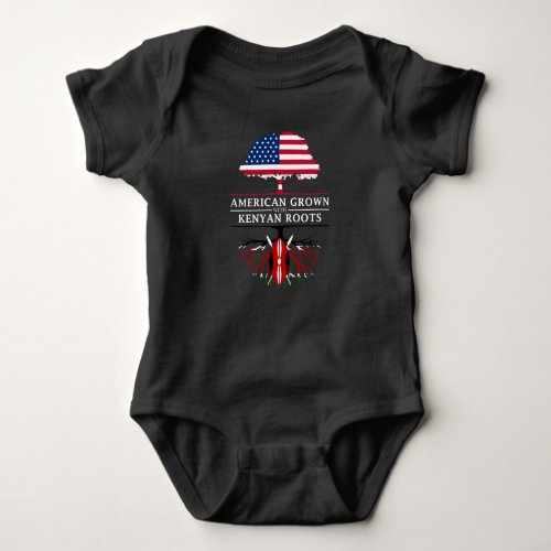 American Grown with Kenyan Roots   Kenya Design Baby Bodysuit