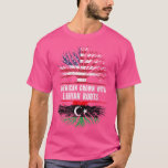 American Grown with Libyan Roots USA Flag Libya  T-Shirt<br><div class="desc">American Grown with Libyan Roots USA Flag Libya  .</div>