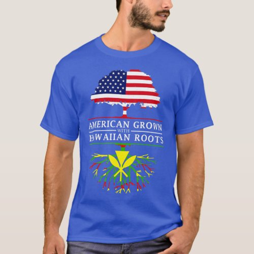 American Grown with Native Hawaiian Roots  Hawaii  T_Shirt