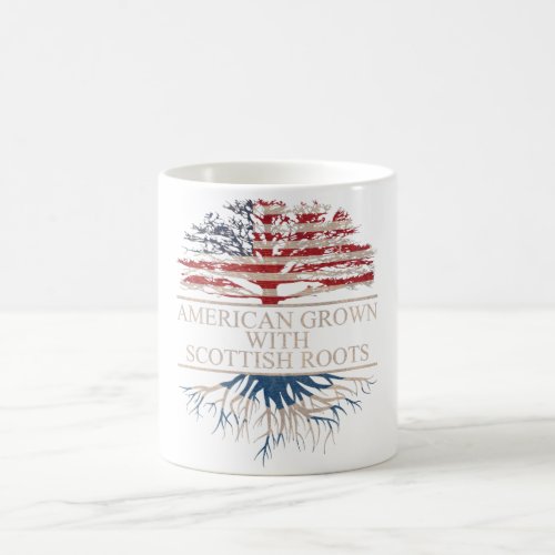 American grown with scottish roots coffee mug