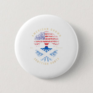 American Grown With Scottish Roots - Its My Dna Sc Button