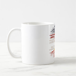 American grown with sicilian roots coffee mug