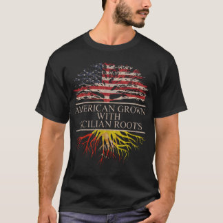 American grown with sicilian roots T-Shirt