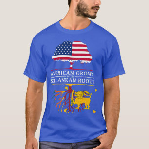 American Grown with Sri Lankan Roots Sri Lanka T-Shirt